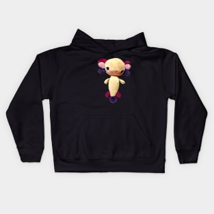 Cute axolotl to cuddle Kids Hoodie